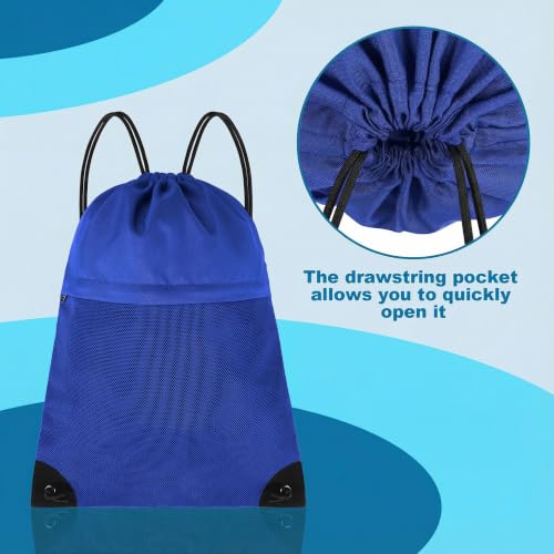 TILYMOL Drawstring Backpack Gym Bag - String Gym Bag for Men & Women, Lightweight Cinch Sports Sackpack for Beach, Travel, Yoga, Swimming, Blue - color: 1 Pack-blue
