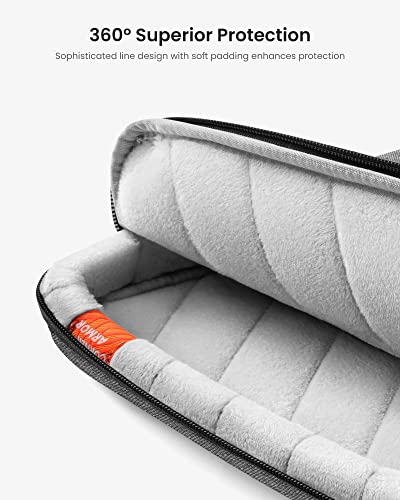 tomtoc 360 Protective Laptop Sleeve for 2026 14-inch MacBook Pro M5/M4/M3/M2 Pro/Max A3426 A3434 A3401 2026-2021, 13.5-14.4 Inch Surface Laptop 7/6/5/Studio 2/1, Water-Resistant Carrying Case - color: Gray, size: 13.5-14 inch