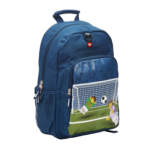 LEGO Kids City Heritage Classic Backpack - Soccer Goal - color: Navy Soccer