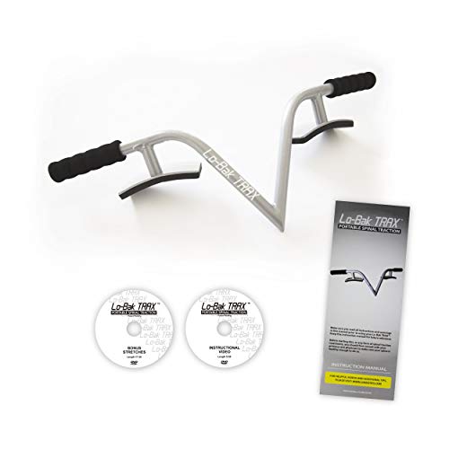 Lo-Bak TRAX by EZ-Bak Lumbar Spine Stretcher - Upper and Lower Back Stretcher for Herniated Disc & Sciatica Scoliosis - Portable Lumbar Traction Device for Spinal Decompression and Back Pain