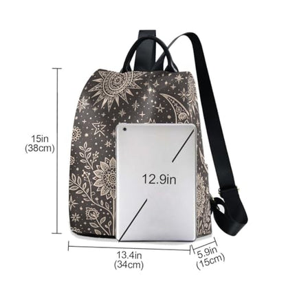 ALAZA Mandala Sun The Moon Stars Backpack for Daily Shopping Travel - color: Multi 2