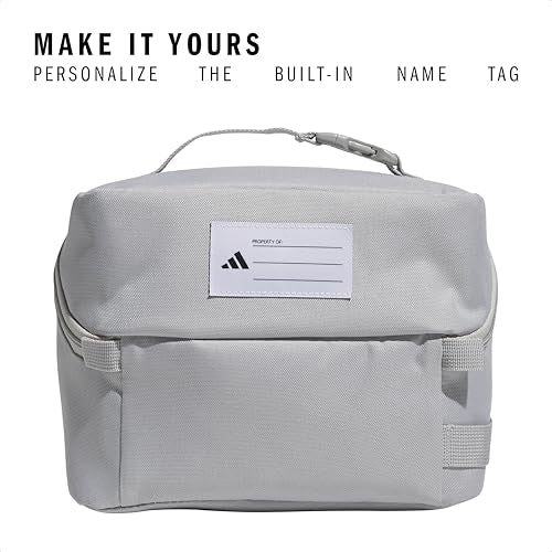 adidas Kids Affiliate Lunch Bag – Insulated Lunchbox for Girls and Boys, 6L - color: Grey Two/Grey Three