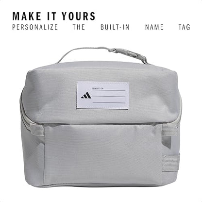 adidas Kids Affiliate Lunch Bag – Insulated Lunchbox for Girls and Boys, 6L - color: Grey Two/Grey Three