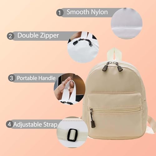 Small Backpack for Women and Girls, Mini Backpack Purse Stylish Lightweight Backpacks Casual Womens Backpacks with 2 Pockets (Black) - color: Black