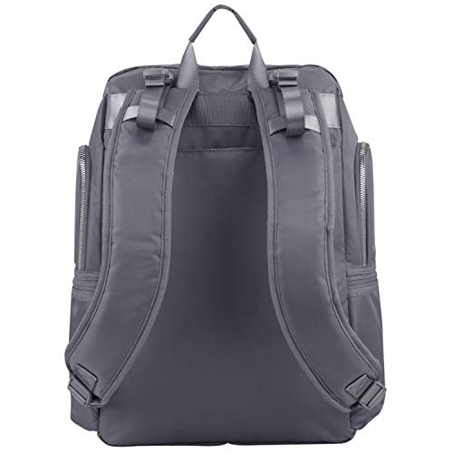 BODHI Baby Waterproof Multi-Function Travel Essentials Baby Tote Diaper Bag Backpack Changing Pad, Stroller Straps for Parents, Unisex, Ash Gray - color: Ash Gray