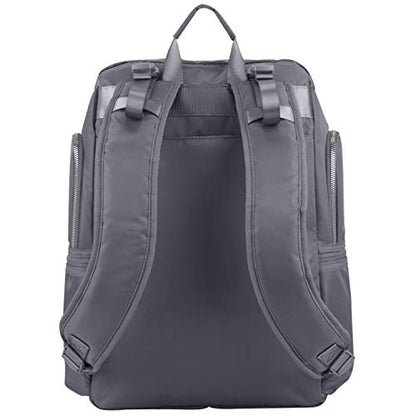 BODHI Baby Waterproof Multi-Function Travel Essentials Baby Tote Diaper Bag Backpack Changing Pad, Stroller Straps for Parents, Unisex, Ash Gray - color: Ash Gray