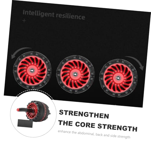 Abdominal Wheel for Fitness with Thickened Anti-Skid Roller and Black Pad Core Strength Trainer for Men and Women Home Gym Workout 7.08X7.08X5.90 Inches