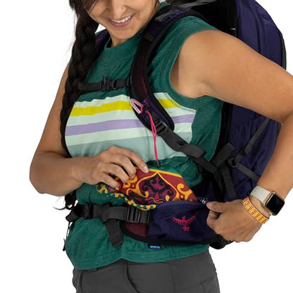 Osprey Tempest 11L Women's Lightweight Hiking Backpack - Small Daypack for Travel & Camping, Red Pampas/Coal Grey - color: Red Pampas/Coal Grey, size: 11L - Standard Fit