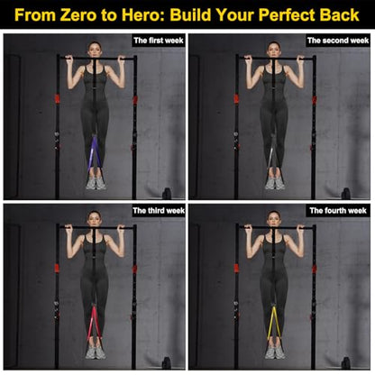 Ally Peaks Pull Up Assistance Bands，Heavy Duty Resistance Band for Pull Up Bar，Adjustable Weight/Size with Fabric Feet/Knee Rest Pull up bands,Up to 410lbs Assistance，resistance bands and assist bands - style: 4 resistance bands+Fabric Feet