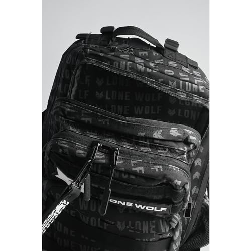 Lone Wolf Fitness Gen 3 Sports Backpack 35L Midnight Black, Water Resistant, 1000D High-grade Polyester
