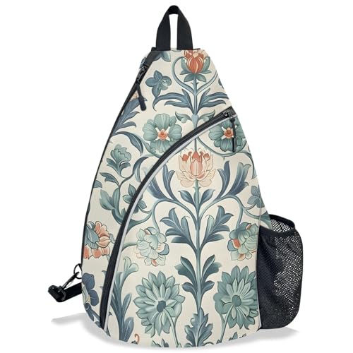 Pickleball Bag for Women Men Adjustable Crossbody Sling Backpack Hold Pickleball Paddle Water Bottle - color: Multicolor 5