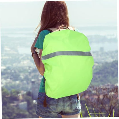 Toyvian Waterproof School Bag Covers Waterproof Bag Covers Light Green Back Oxford Cloth Back Protective Cover - color: Light Green