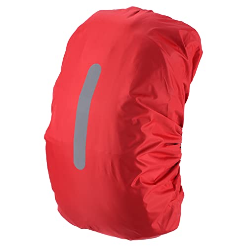 PATIKIL Waterproof Backpack Rain Cover, Non-Slip Backpack Cover with Vertical Reflective Strap Stay Dry for Hiking, Camping, Hunting - color: Red, size: XX-Large