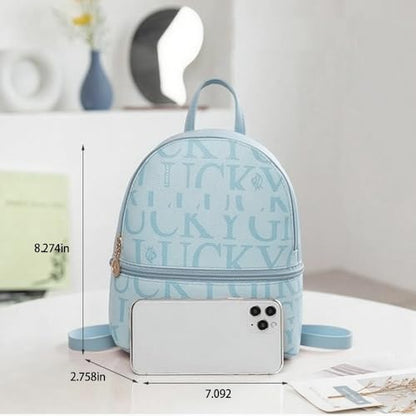 Mini Womens Backpack, Small Travel Backpack, Stylish Daypack Purse Handbag Small Casual Daily Travel Bag, Womens Gifts for Work Travel Daily, Blue