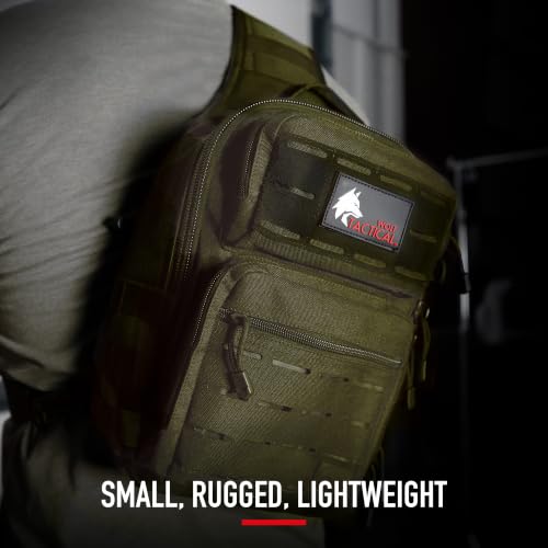 WOLF TACTICAL EDC Sling Bag - Concealed Carry Shoulder Bag for Range, Travel, Hiking, Outdoor Sports - color: Od Green