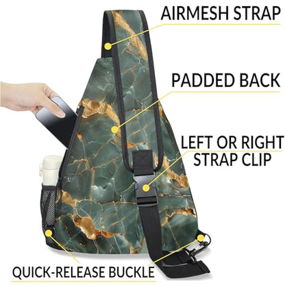 Pickleball Bag for Women Men Adjustable Crossbody Sling Backpack Hold Pickleball Paddle Water Bottle - color: Multicolor 14