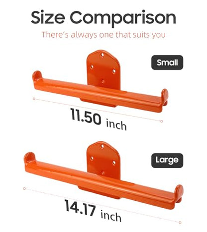 Backpack Leaf Blower Hanger Larger with Tube Hook, 1 Pack Bigger Backpack Sprayer Wall Mount, Heary Duty Chainsaw Wall Mount Rack Accessories Garage Organization Storage - size: 1 Bigger Pack