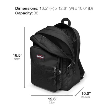 EASTPAK Pinnacle – 38L Everyday Backpack with Dual Compartments, Organizer Front Pocket, Padded Back Panel & Shoulder Straps, Brize Retro Navy - color: Brize Retro Navy