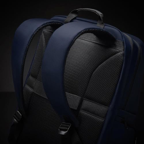 Solo New York Ambition Backpack – Stylish 17.3" Laptop Backpack with Tablet Pocket, Organizer Section, Padded Back & Straps – Perfect for Professionals & Travel (Navy)
