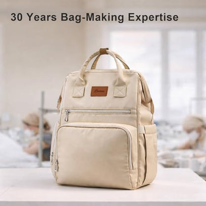 Large Diaper Bag for Mom | 27 Liters with Changing pad - Insulated Lightweight Travel Backpack for Organizing Baby Boy & Girl Essentials - Brown - color: Brown