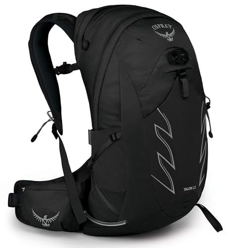 Osprey Talon 22L Men's Hiking Backpack with Hipbelt, Stealth Black, L/XL - color: Stealth Black, size: Large-X-Large