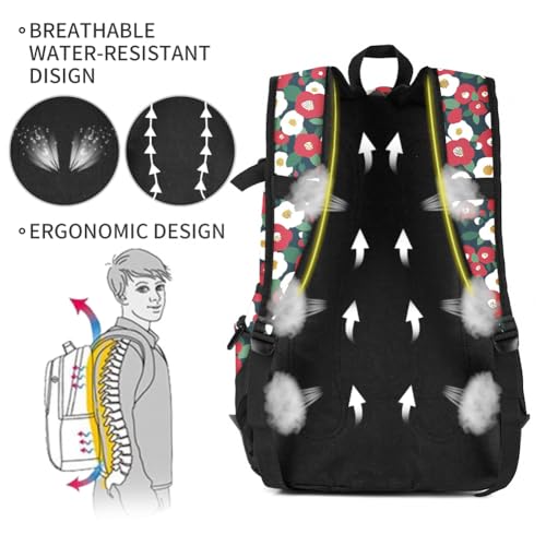 rickyh style School Backpack Travel Bag for Men & Women Lightweight College Back Pack with Laptop Compartmen - color: 04hbh