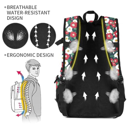 rickyh style School Backpack Travel Bag for Men & Women Lightweight College Back Pack with Laptop Compartmen - color: 04hbh