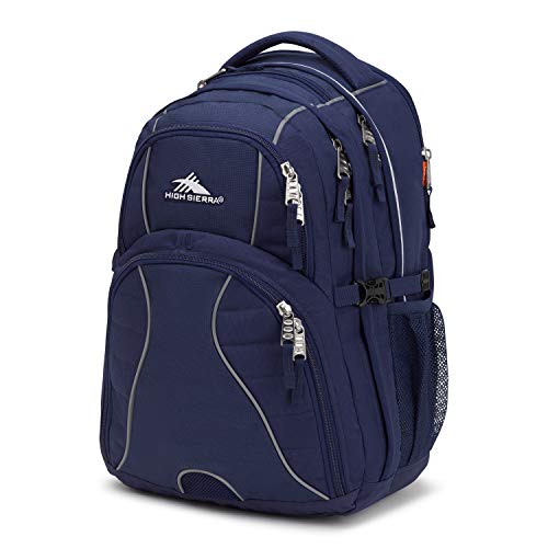 High Sierra Swerve Laptop Backpack, True Navy, One Size - color: True Navy