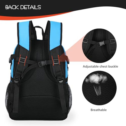 Goloni 40L Basketball Bag,Large Basketball Backpack with Ball Compartment & Shoe Compartment,Backpack for Soccer,Volleyball - color: blue