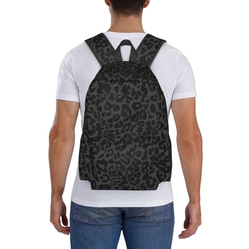 cfpolar 17 Inch Backpack Dark Gray Cheetah Leopard Print Laptop Bag Shoulder Bag School Bookbag Casual Daypack For Boys Girls - color: A1-gray Cheetah Leopard Print