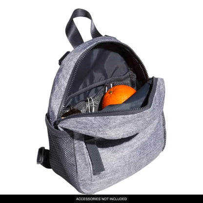 Linear Mini Backpack Small Travel Bag - color: Jersey Grey/Onix Grey/White