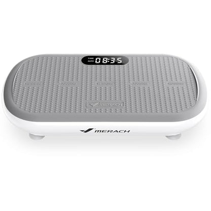 MERACH Vibration Plate Exercise Machine, Vibration Plate 440 Lbs Capacity, Bluetooth and Silicone Pedal, Stimulate Deep Fat, Vibration Plate for Lymphatic Drainage, Vibrating for Weight Loss