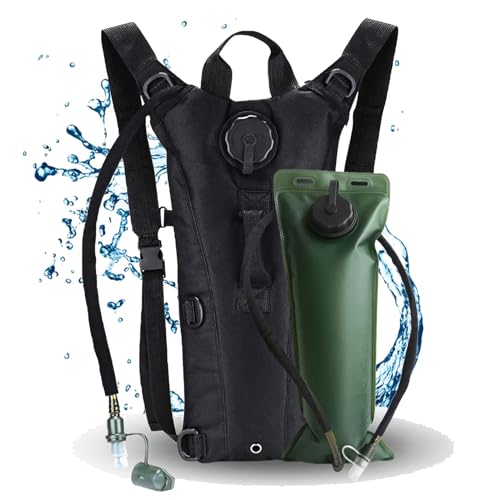 Water Backpack Hydration Backpack with Bladder Lightweight & Waterproof Hydration Pack for Hiking, Cycling, Running,Climbing Outdoorer ,Gift for dad - color: Black