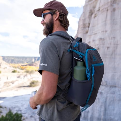 Kelty Asher Backpack, Daypack to Multi-Day Backpacking Capacity, Hiking, Lightweight Travel Pack, Internal Frame (18L Beluga) - color: Beluga/Stormy Blue, size: 18L