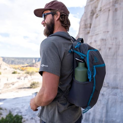 Kelty Asher Backpack, Daypack to Multi-Day Backpacking Capacity, Hiking, Lightweight Travel Pack, Internal Frame (18L Beluga) - color: Beluga/Stormy Blue, size: 18L