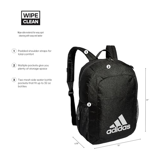Ready Small Backpack for women and men, durable laptop bag for work - color: Black/White