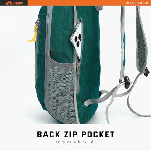 SKYSPER Small Daypack 10L Hiking Backpack Packable Lightweight Travel Day Pack for Women Men - color: Darkgreen, size: 10l