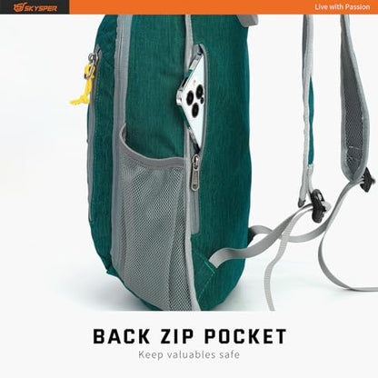 SKYSPER Small Daypack 10L Hiking Backpack Packable Lightweight Travel Day Pack for Women Men - color: Darkgreen, size: 10l