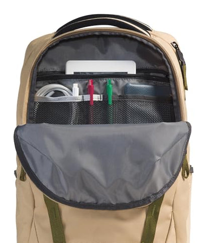 The North Face Vault Everyday Laptop Backpack - Commuter Travel Bag, Water-Repellent Finish, Spacious Compartment, Khaki Stone/TNF Black, One Size - color: Khaki Stone/Tnf Black