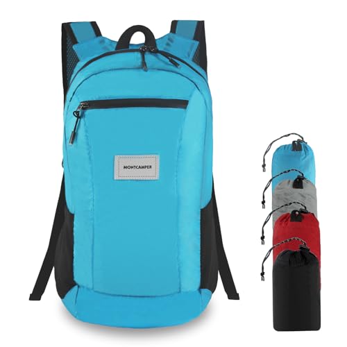 Hiking Daypack - Lightweight & Water-Resistant Portable Backpack for Travel, Camping, Outdoor Adventures(25L,turquoise blue) - color: Turquoise Blue, size: 25L