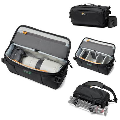 Lowepro ProTactic Lite SLX 120 AW III Camera Sling Bag, Professional Camera, Rain Cover, Lightweight Crossbody Sling Backpack, for Photographer, Videographer, Volume 5L, for DSLR/Mirrorless - style: Slx 120 Aw III