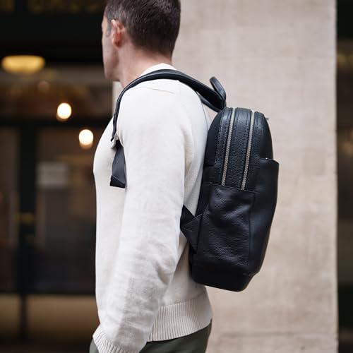 Moleskine Leather Professional Backpack, Classic, Black
