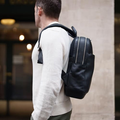 Moleskine Leather Professional Backpack, Classic, Black