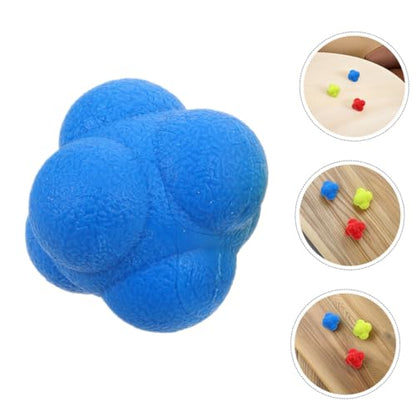 Sosoport 6pcs Hexagon Reaction Ball Hand Eye Coordination Trainer Hockey Equipment Enhance Reflexes Fitness Training Ball