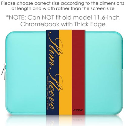 CCPK 11.6 inch Laptop Case Compatible with 12 inch MacBook Air 11 inch ASUS Vivobook Go Lenovo 100e Gen 4 Acer Gateway Chromebook 311 Computer Accessories Bag Sleeve Cover Carrying Case 11 inch, Mint - color: Mint Green, size: 11.6" / Old 11-12 Inch MacBo