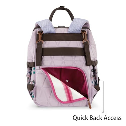 Montana West Wrangler Aztec Diaper Bag Backpack Western Backpacks for Moms Baby Essentials Bag with Twist-Lock Closure, Insulated Pockets, Portable Changing Pad, Stroller Straps, Pacifier Case - color: Aztec Purple