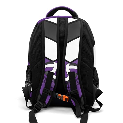 Volleyball Purple Black Shoulder Backpack Bag for Sports Travelling Hiking Camping - color: Muilti 22
