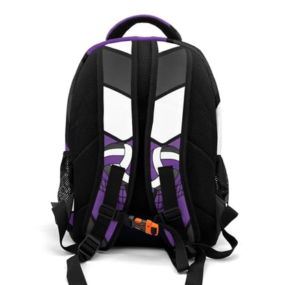 Volleyball Purple Black Shoulder Backpack Bag for Sports Travelling Hiking Camping - color: Muilti 22