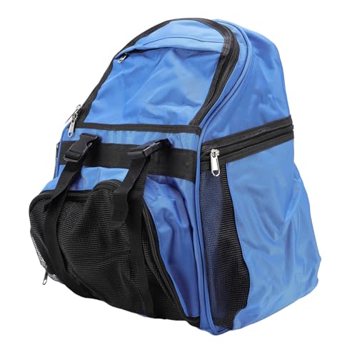 Focket Sports Backpack, Large Capacity Oxford Cloth Ventilated Compartments Football Backpack, Basketball with Insulated Side Pockets for Sports Equipment Clothing Towel Storage - color: Blue
