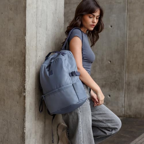 Cubitt Backpack – Lightweight Water-Resistant Laptop Backpack for Work, College & Travel with Organizer, 12kg Capacity – Deepest Blue - color: Smoke Blue
